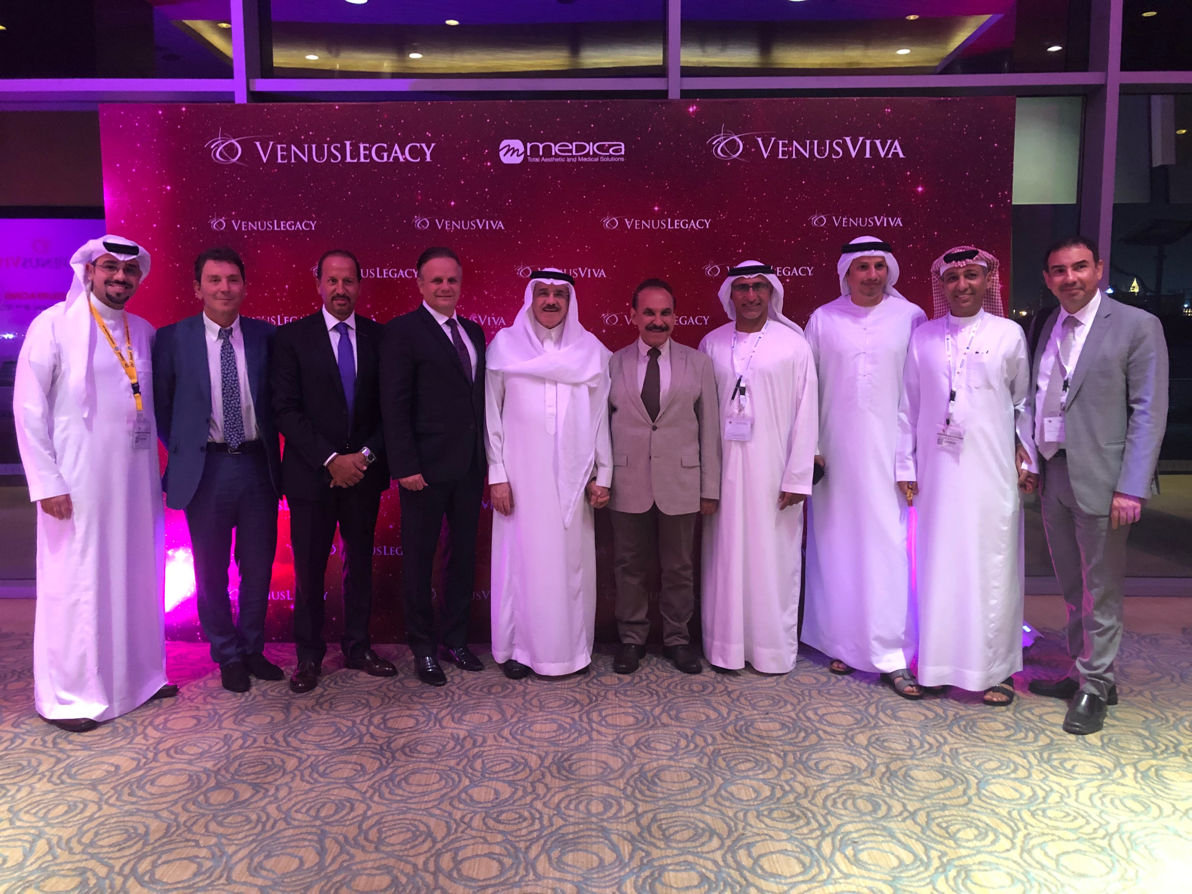 Domenic Serafino with partners at a Venus Legacy international event